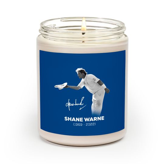 RIP Shane Warne Signature Scented Candles, Memories Shane Warne  1969-2022 Scented Candles