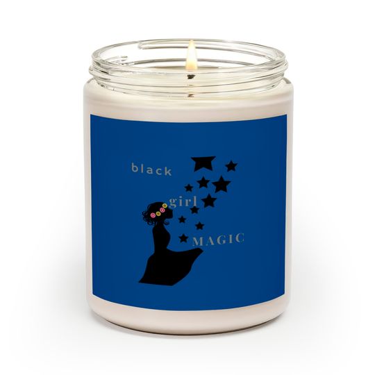 black girl magic Scented Candles Scented Candles