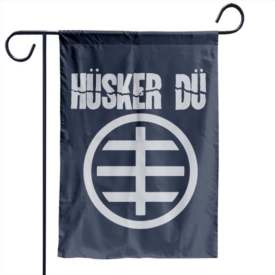 Blue Husker Du Circle Logo 1 Garden Flag Garden Flags