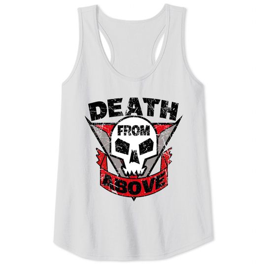 Starship Troopers Death From Above Distressed - Starship Troopers - Tank Tops