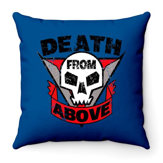 Starship Troopers Death From Above Distressed - Starship Troopers - Throw Pillows