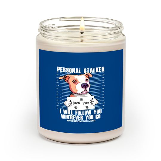 Stalker Pitbull Dog Cartoon - Pitbull - Scented Candles