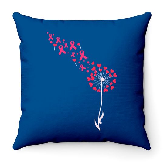 Breast Cancer Awareness Gift Support Breast Cancer Survivor Product - Breast Cancer - Throw Pillows
