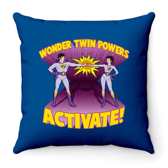 Wonder Twin Powers Activate! - Wonder Twins - Throw Pillows