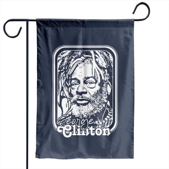 George Clinton /// Retro 70s Music Fan Design - George Clinton - Garden Flags
