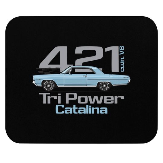 Tri Power 421-Skyline Blue - 64 Pontiac Catalina - Mouse Pads