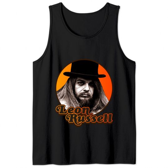 Leon Russell ))(( Retro Country Folk Legend - Leon Russell - Tank Tops