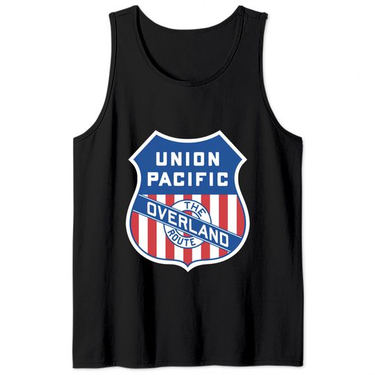 Union Pacific Railroad Obsolete Logo - Union Pacific Railroad - Tank Tops