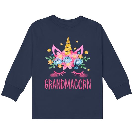Grandmacorn - Grandma -  Kids Long Sleeve T-Shirts