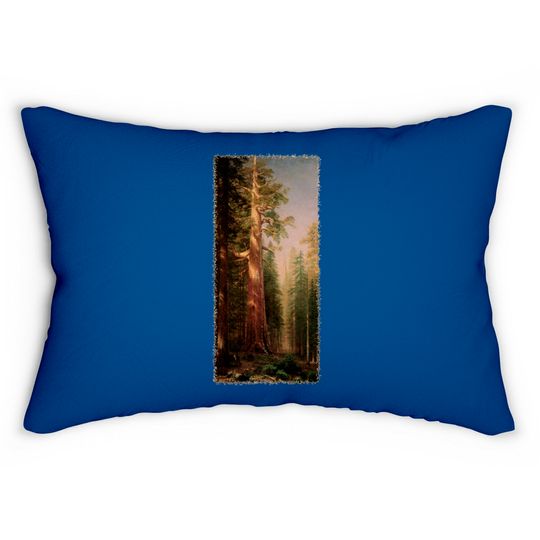 Redwood Trees by Albert Bierstadt - Redwood Trees - Lumbar Pillows
