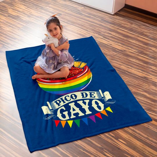 Pico De Gayo Cinco De Mayo Gay Pride LGBT Awareness Baby Blankets
