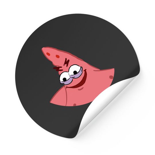 Evil Patrick Meme - Patrick Star - Stickers