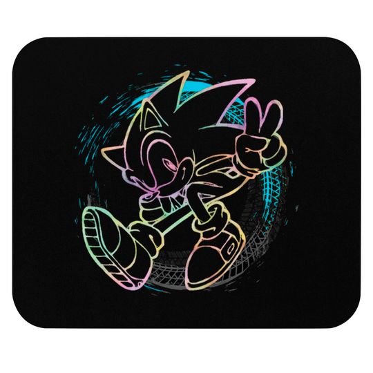 Sonic The Hedgehog - Sonic Full Speed - Type B - Colorful - Sonic The Hegdehog - Mouse Pads