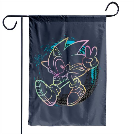 Sonic The Hedgehog - Sonic Full Speed - Type B - Colorful - Sonic The Hegdehog - Garden Flags