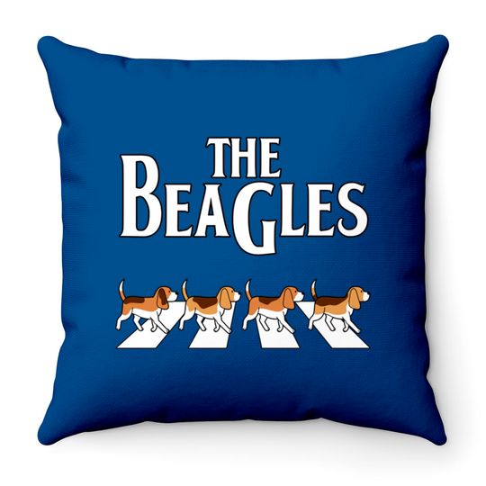 The Beagles funny dog cute - Dog - Throw Pillows