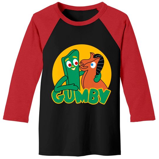 Gumby and Pokey - Gumby And Pokey - Baseball Tees