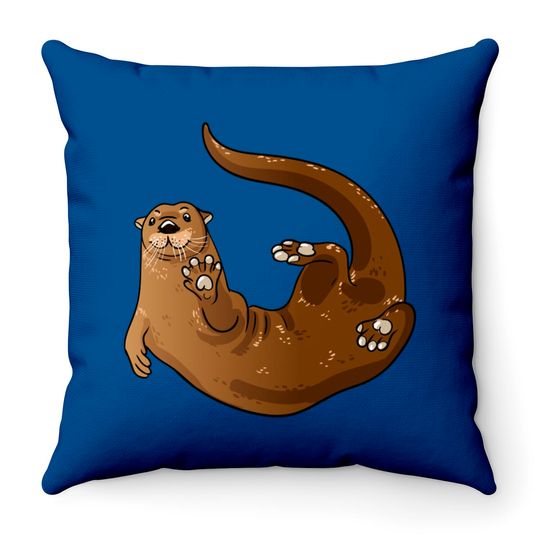 Otter - Otter - Throw Pillows