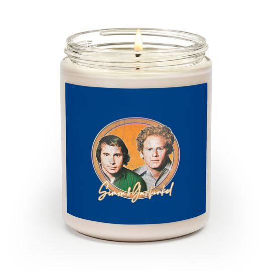 Simon & Garfunkel / Retro Style Fan Design - Simon And Garfunkel - Scented Candles