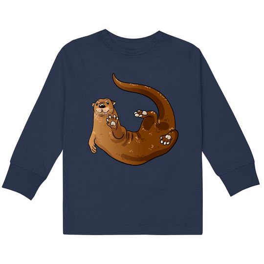 Otter - Otter -  Kids Long Sleeve T-Shirts