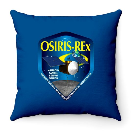 Osiris-REx Patners Logo - Osiris Rex Partners Patch - Throw Pillows