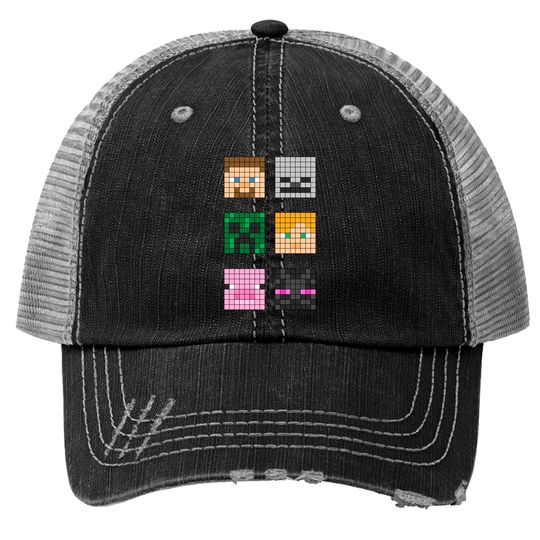 Famous characters - Minecraft - Trucker Hats