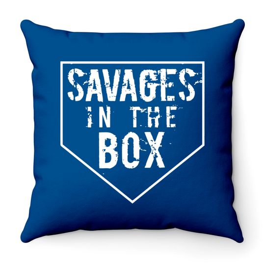 Savages In The Box - Yankees - Throw Pillows