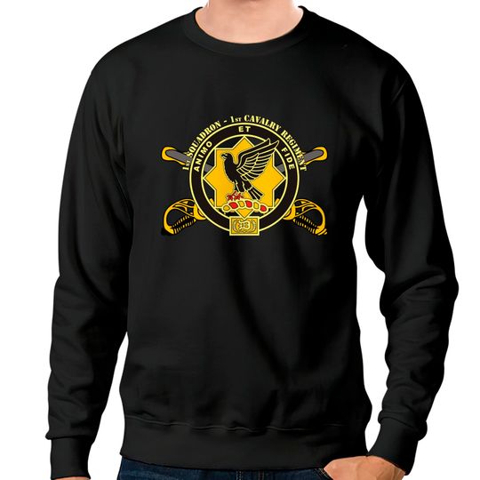 1st Squadron, 1st Cavalry Regiment - U.S. Army - 1st Squadron 1st Cavalry Regiment - Sweatshirts