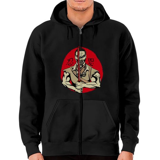 patience and grace takeo - Call Of Duty Zombies - Zip Hoodies