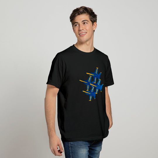 Navy Blue Angels - Navy - T-Shirt