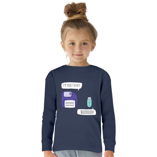 I'm your Father floppy disk - Im Your Father -  Kids Long Sleeve T-Shirts