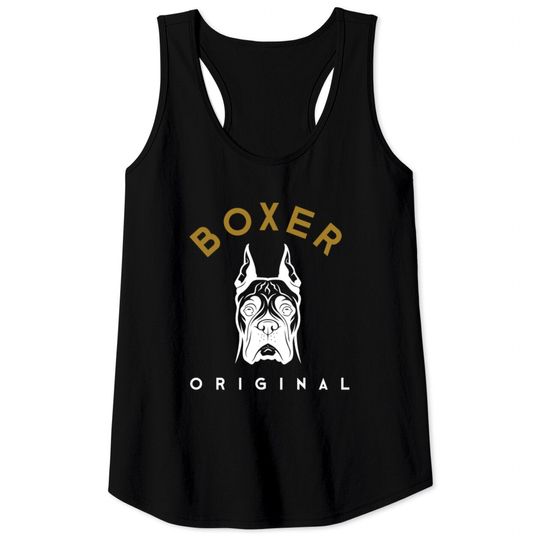 Dog Boxer Original Tank Tops