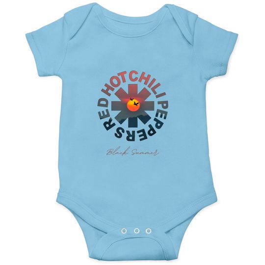 Red Hot Chili Peppers Onesies, Black Summer Onesies, Rock Band Onesies, Chili Peppers