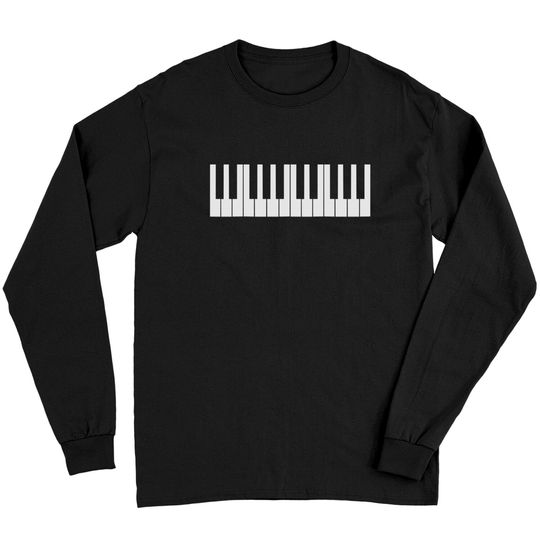 Cool Piano Keys Design Long Sleeves