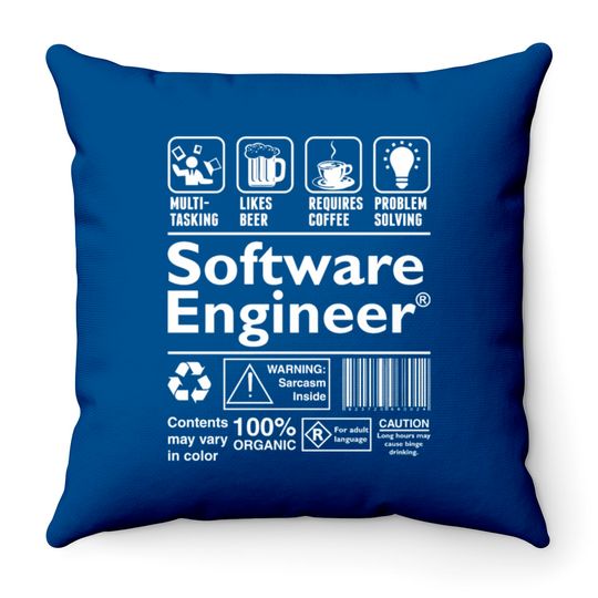 Software Engineer Throw Pillows