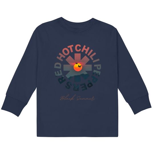 Red Hot Chili Peppers Shirt, Black Summer  Kids Long Sleeve T-Shirts, Rock Band Tee, Chili Peppers
