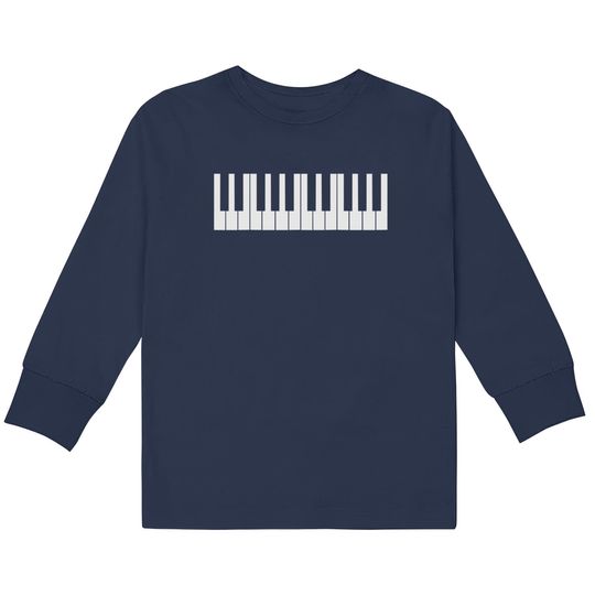 Cool Piano Keys Design  Kids Long Sleeve T-Shirts