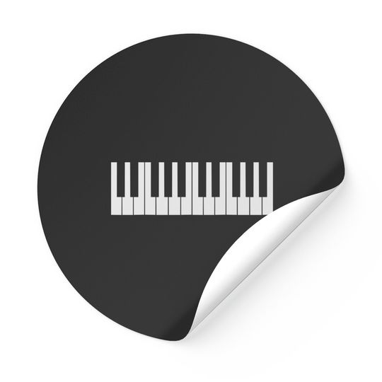 Cool Piano Keys Design Stickers
