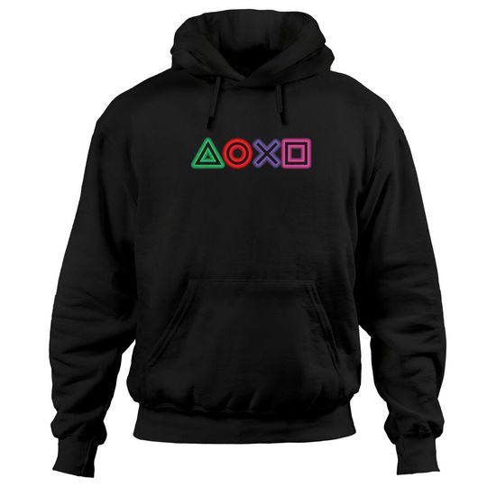 playstation buttons glow Hoodies