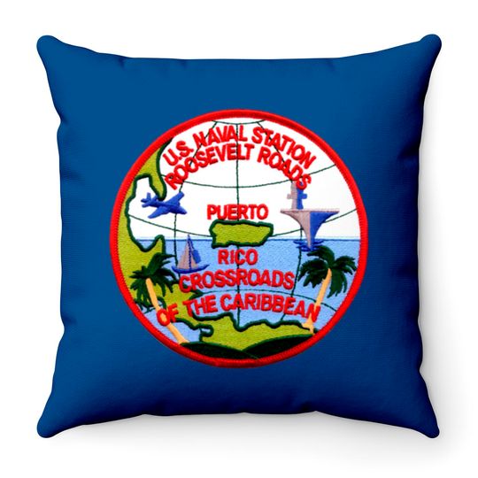 Naval Station Roosevelt Roads Puerto Rico Throw Pillows