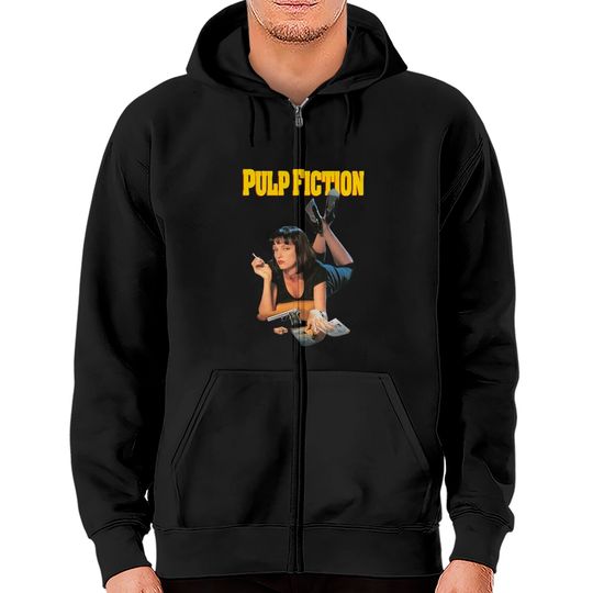 Pulp Fiction Shirt, Pulp Fiction Tee, Uma Thurman Zip Hoodies