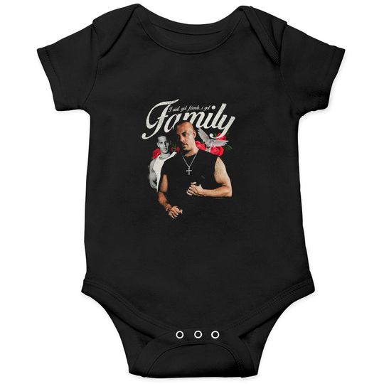 Vintage Dominic Toretto 2Fast 2Furious Onesies, Fast And Furious Onesies