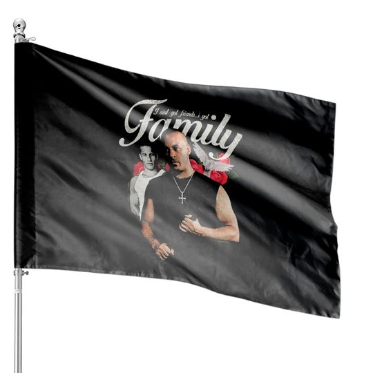 Vintage Dominic Toretto 2Fast 2Furious House Flags, Fast And Furious House Flags