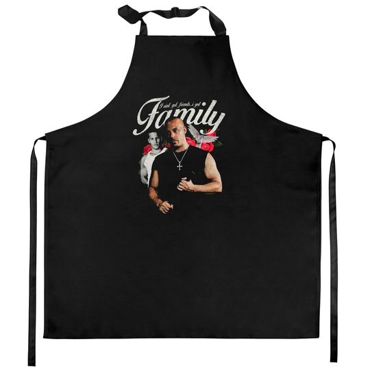 Vintage Dominic Toretto 2Fast 2Furious Kitchen Aprons, Fast And Furious Kitchen Aprons
