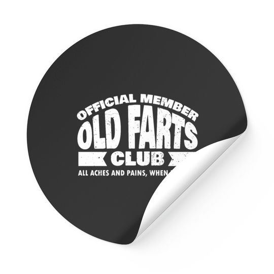  Member Old Farts Club Stickers