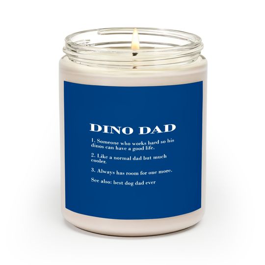 Dino Dad Description FUNNY DINO Scented Candle Scented Candles