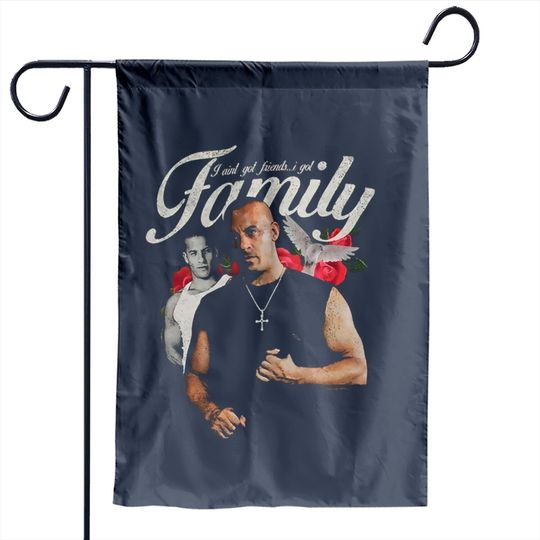 Vintage Dominic Toretto 2Fast 2Furious Garden Flags, Fast And Furious Garden Flags