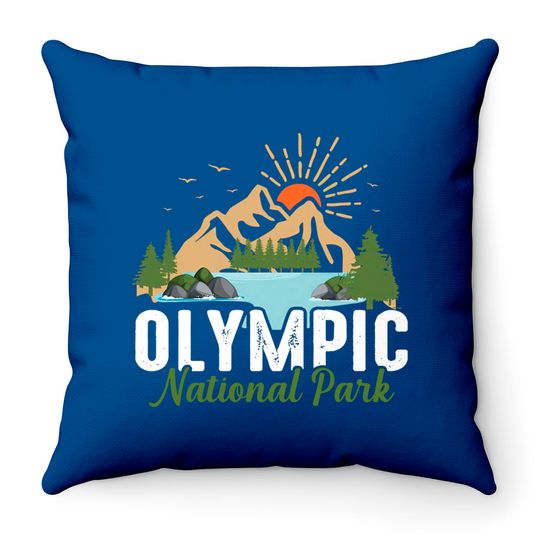 National Park Throw Pillows, Olympic Park Clothing, Olympic Park Throw Pillows
