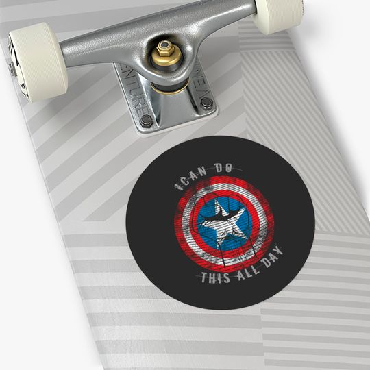 Captain America I can do this all day Stickers