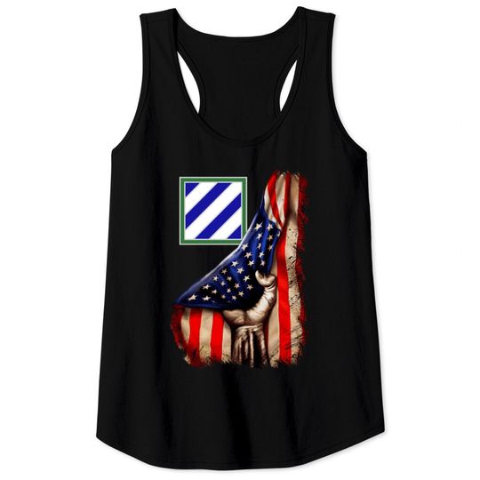 3rd Infantry Division American Flag Tank Tops
