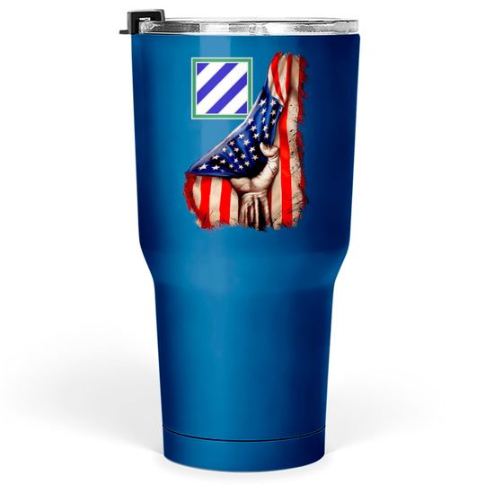 3rd Infantry Division American Flag Tumblers 30 oz